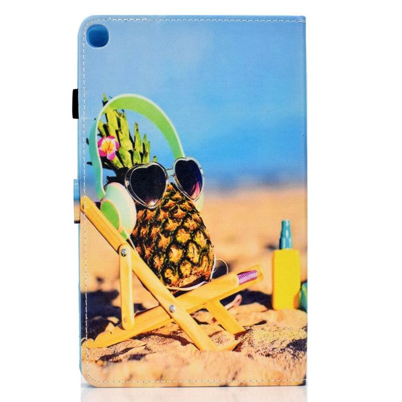 Housse Samsung Galaxy Tab S6 Lite Ananas Plage