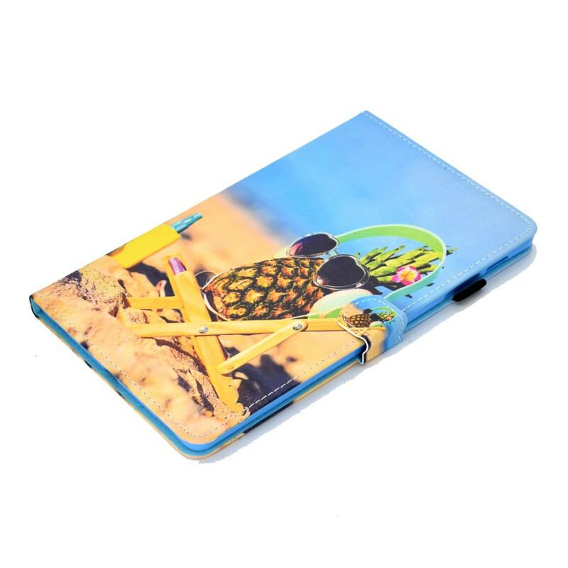 Housse Samsung Galaxy Tab S6 Lite Ananas Plage