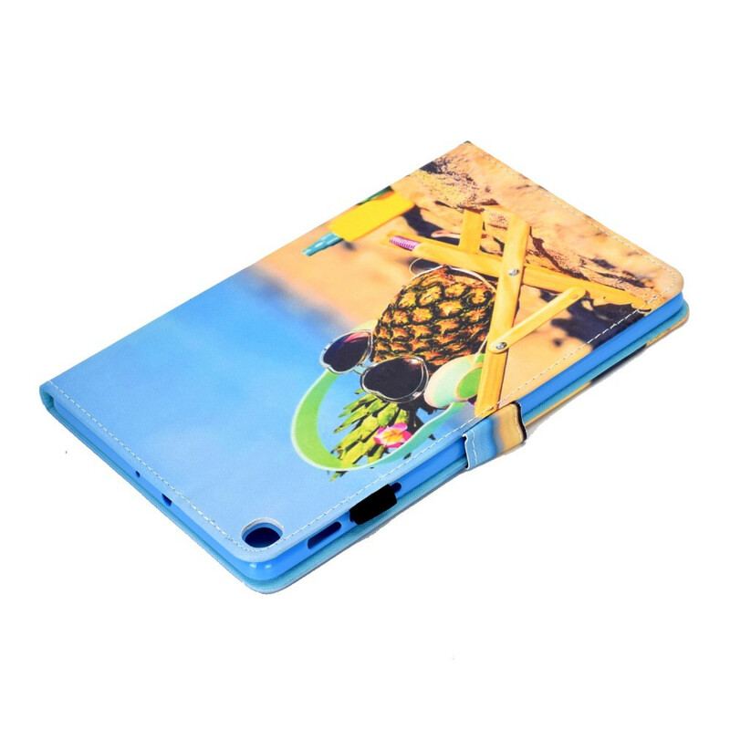 Housse Samsung Galaxy Tab S6 Lite Ananas Plage