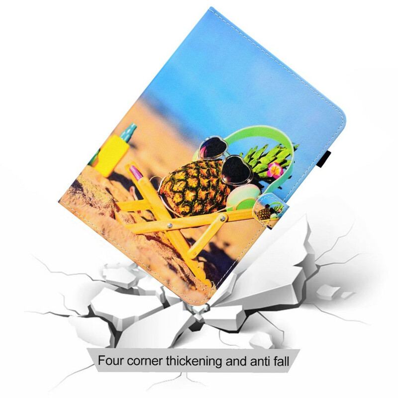 Housse Samsung Galaxy Tab S6 Lite Ananas Plage