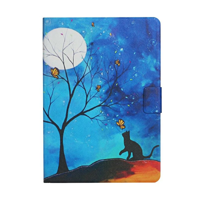 Housse Samsung Galaxy Tab S6 Lite Arbre à la Lune et au Soleil