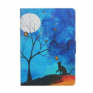 Housse Samsung Galaxy Tab S6 Lite Arbre à la Lune et au Soleil