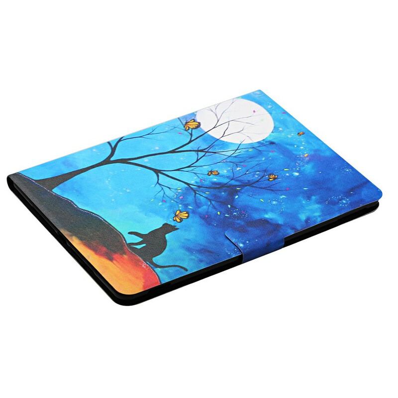 Housse Samsung Galaxy Tab S6 Lite Arbre à la Lune et au Soleil