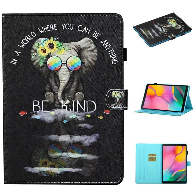 Housse Samsung Galaxy Tab S6 Lite Éléphant Be Kind