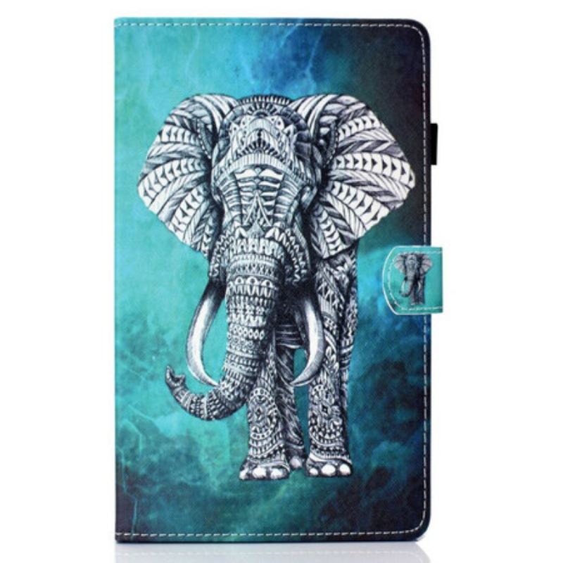 Housse Samsung Galaxy Tab S6 Lite Éléphant Tribal