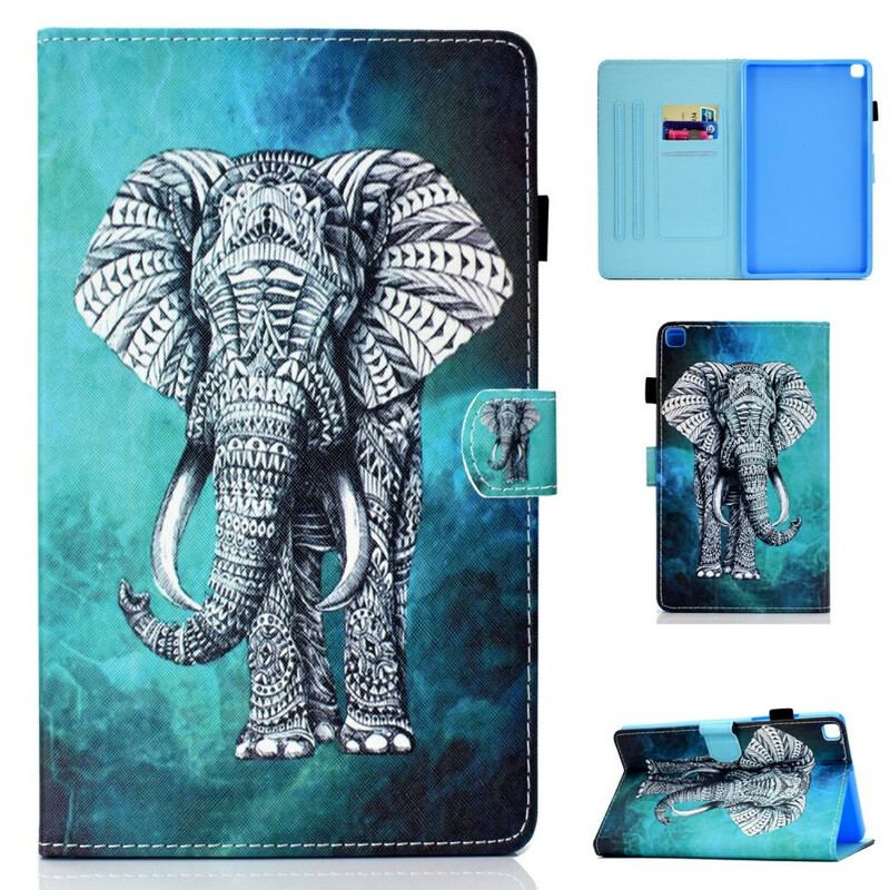 Housse Samsung Galaxy Tab S6 Lite Éléphant Tribal