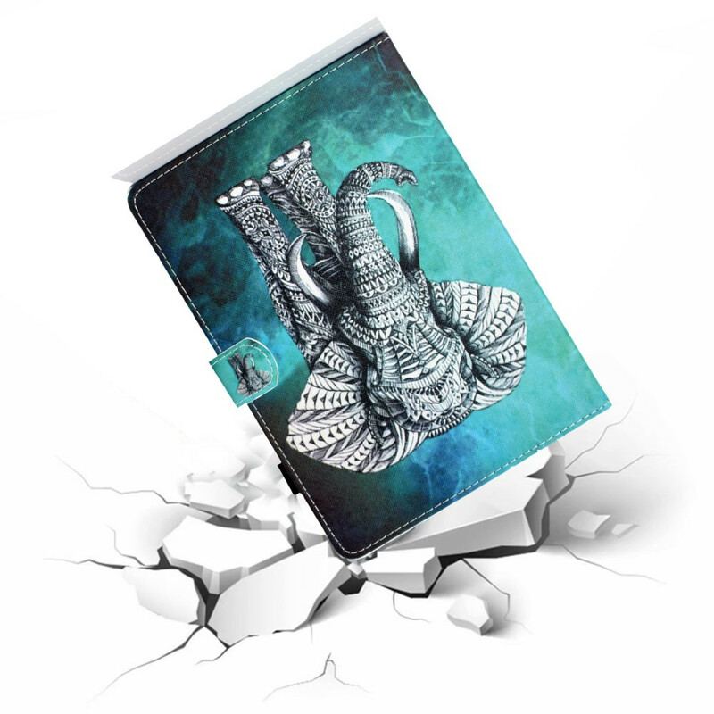 Housse Samsung Galaxy Tab S6 Lite Éléphant Tribal