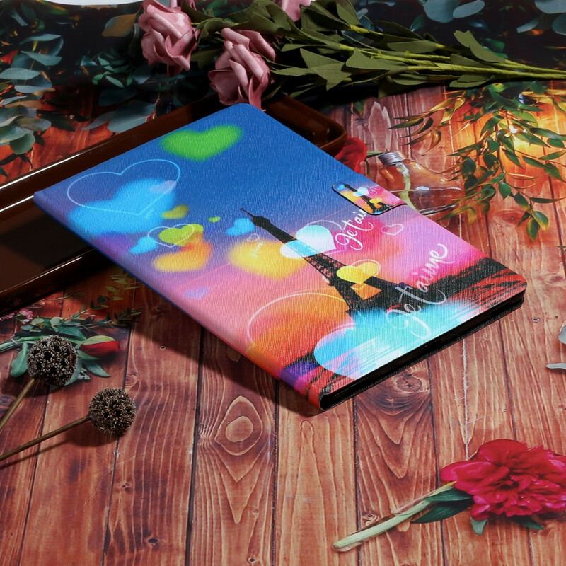 Housse Samsung Galaxy Tab S6 Lite Paris Je t'Aime