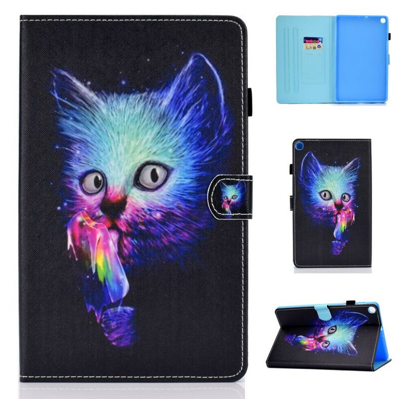 Housse Samsung Galaxy Tab S6 Lite Psycho Cat