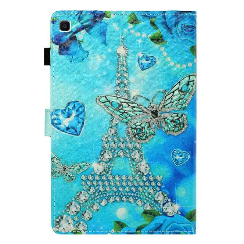 Housse Samsung Galaxy Tab S6 LiteTour Eiffel Diamant