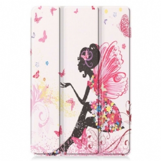 Smart Case Samsung Galaxy Tab S6 Lite Porte-Crayon Fée Florale