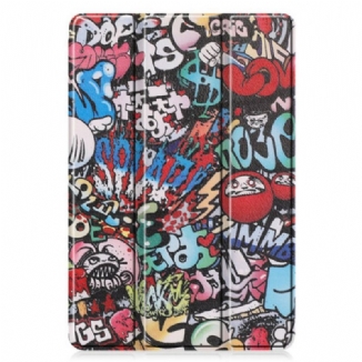 Smart Case Samsung Galaxy Tab S6 Lite Porte-Crayon Graffitis