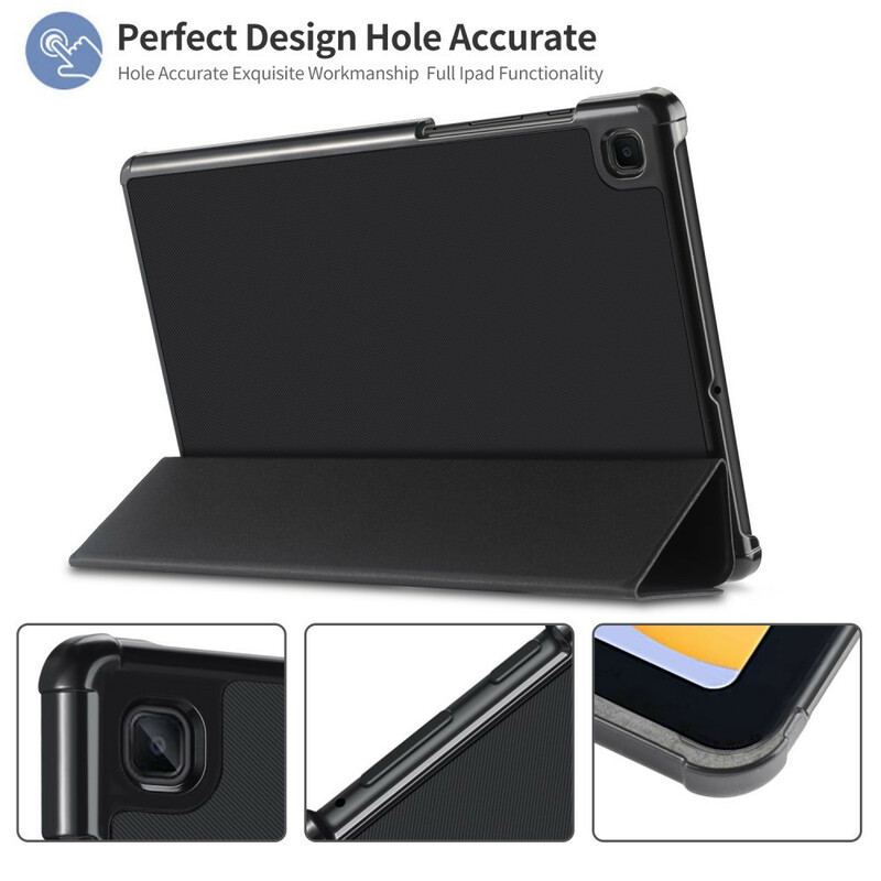 Smart Case Samsung Galaxy Tab S6 Lite Tri Fold Coins Renforcés