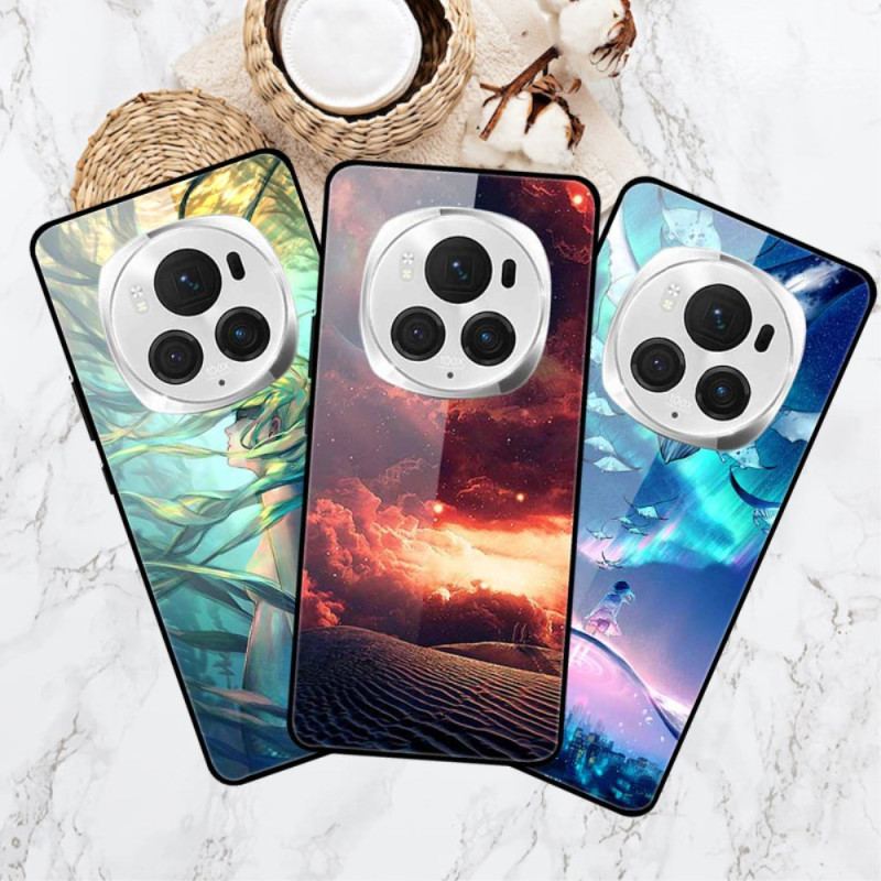 Coque Honor Magic 6 Pro Verre Trempé Fleurs Colorées