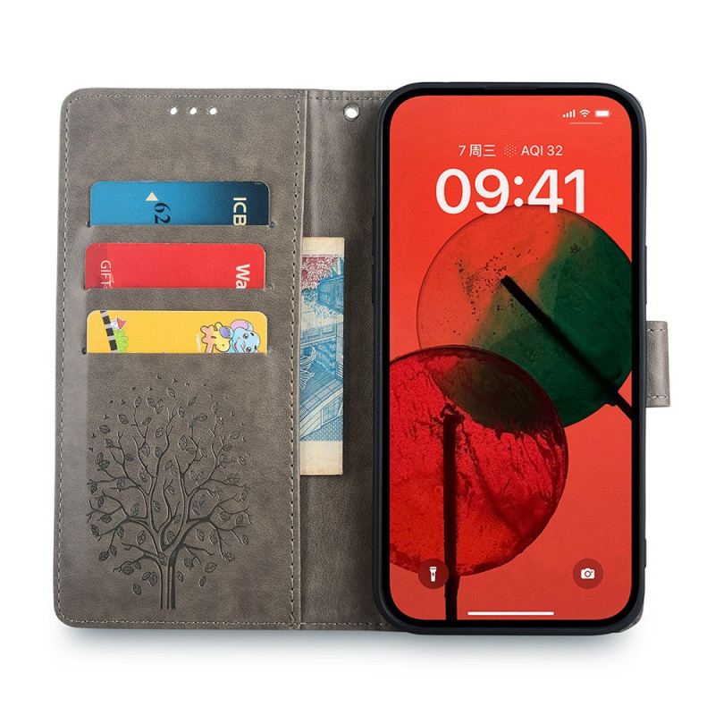 Housse Honor Magic 6 Pro 5G Motif de Cerf et Arbre