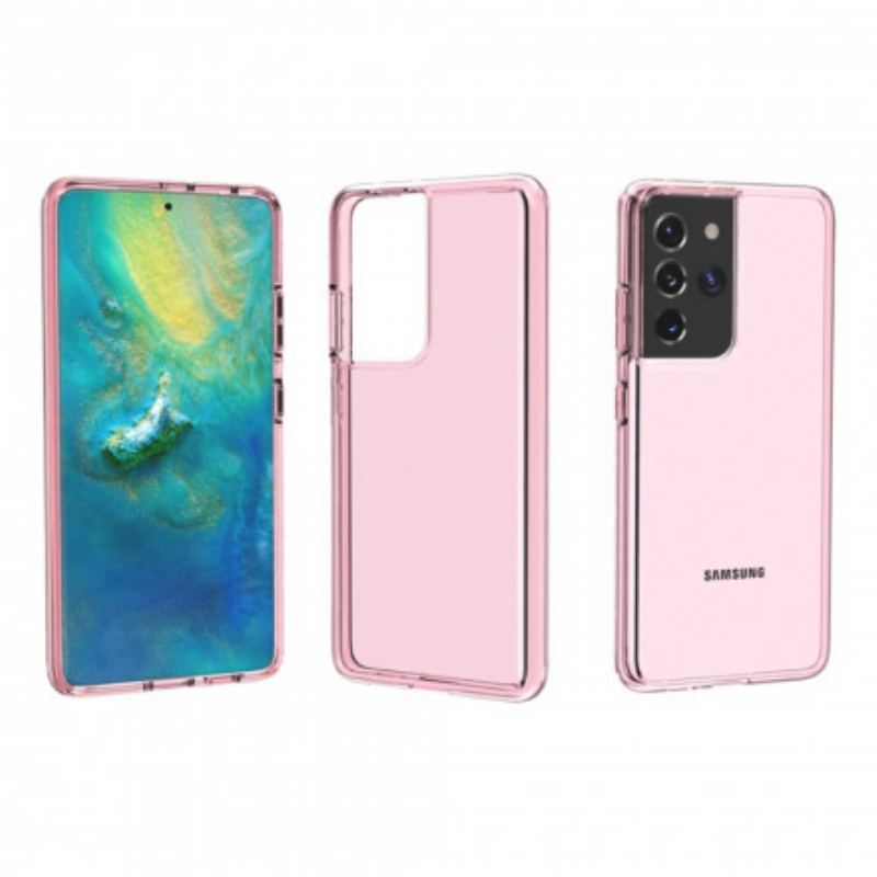 Coque Samsung Galaxy S21 Ultra 5G Colorée Transparente