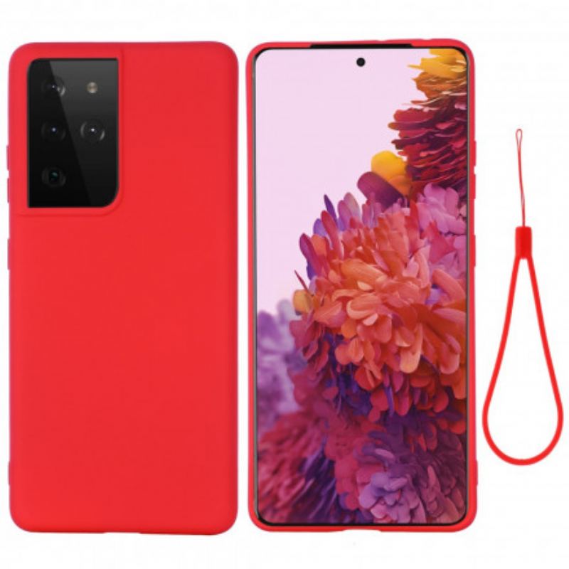 Coque Samsung Galaxy S21 Ultra 5G Conception Silicone Liquide