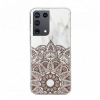 Coque Samsung Galaxy S21 Ultra 5G Mandala Marbré