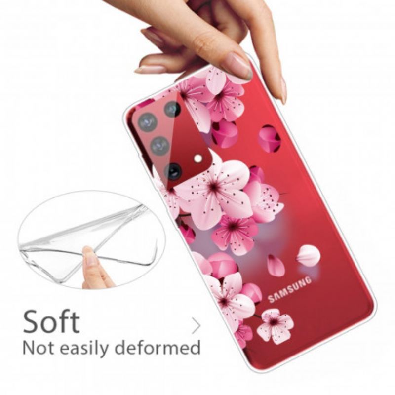 Coque Samsung Galaxy S21 Ultra 5G Petites Fleurs Roses