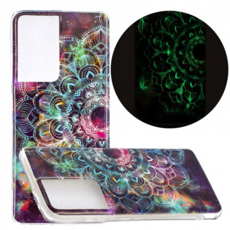 Coque Samsung Galaxy S21 Ultra 5G Série Floralies Fluorescente