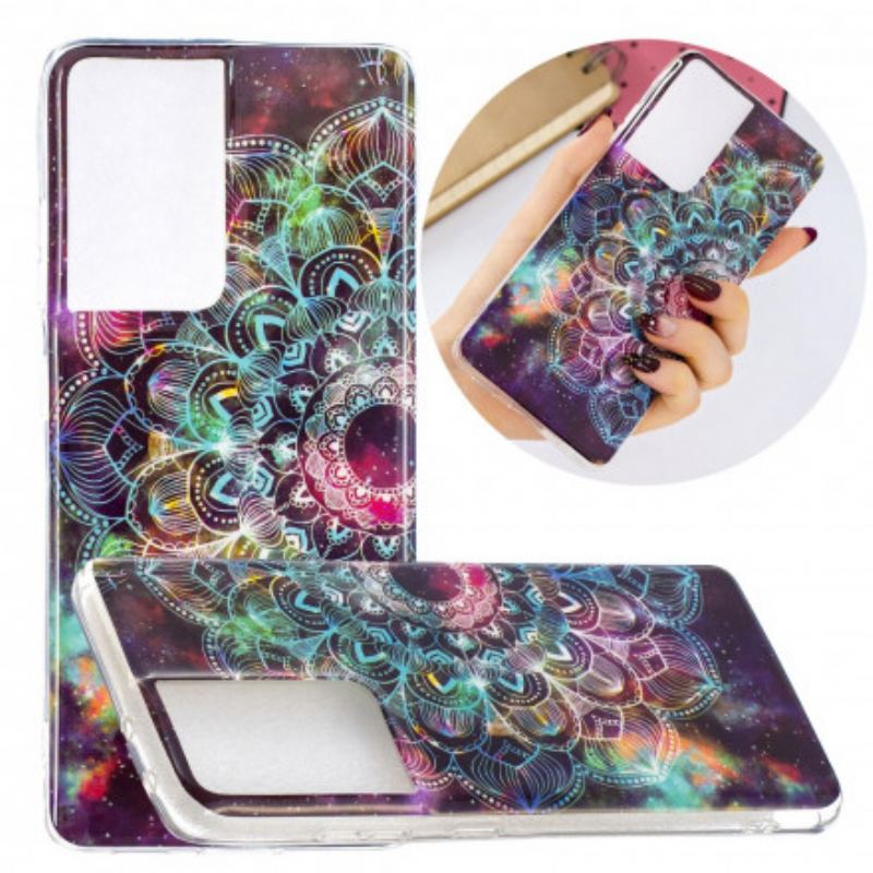 Coque Samsung Galaxy S21 Ultra 5G Série Floralies Fluorescente