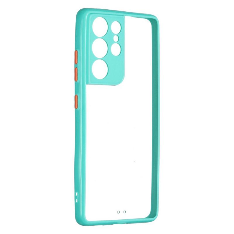 Coque Samsung Galaxy S21 Ultra 5G Transparente Contour Coloré