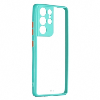 Coque Samsung Galaxy S21 Ultra 5G Transparente Contour Coloré