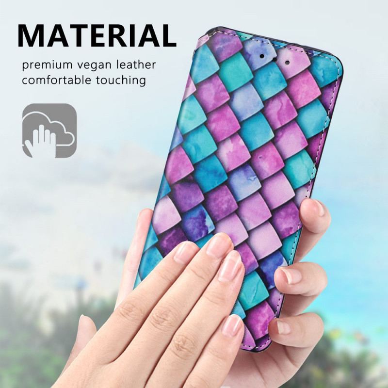 Flip Cover Samsung Galaxy S21 Ultra 5G Motif Coloré Surprenant