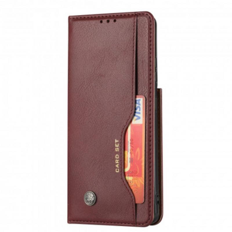 Flip Cover Samsung Galaxy S21 Ultra 5G Simili Cuir Porte-Cartes