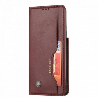 Flip Cover Samsung Galaxy S21 Ultra 5G Simili Cuir Porte-Cartes