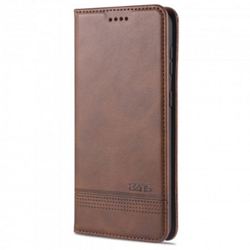 Flip Cover Samsung Galaxy S21 Ultra 5G Style Cuir AZNS