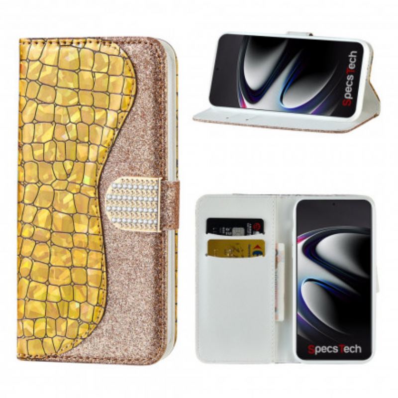 Housse Samsung Galaxy S21 Ultra 5G Croco Diamants