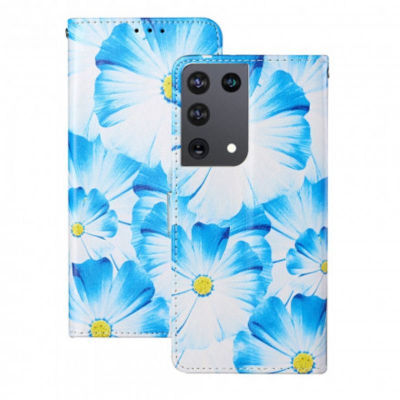 Housse Samsung Galaxy S21 Ultra 5G Fleurs en Folies