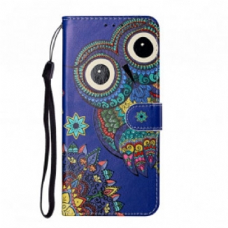 Housse Samsung Galaxy S21 Ultra 5G Hibou en Mandala