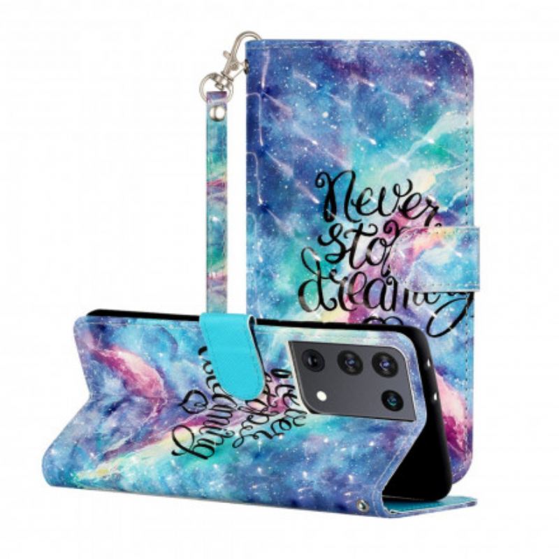 Housse Samsung Galaxy S21 Ultra 5G Never Stop Dreaming Light Spots