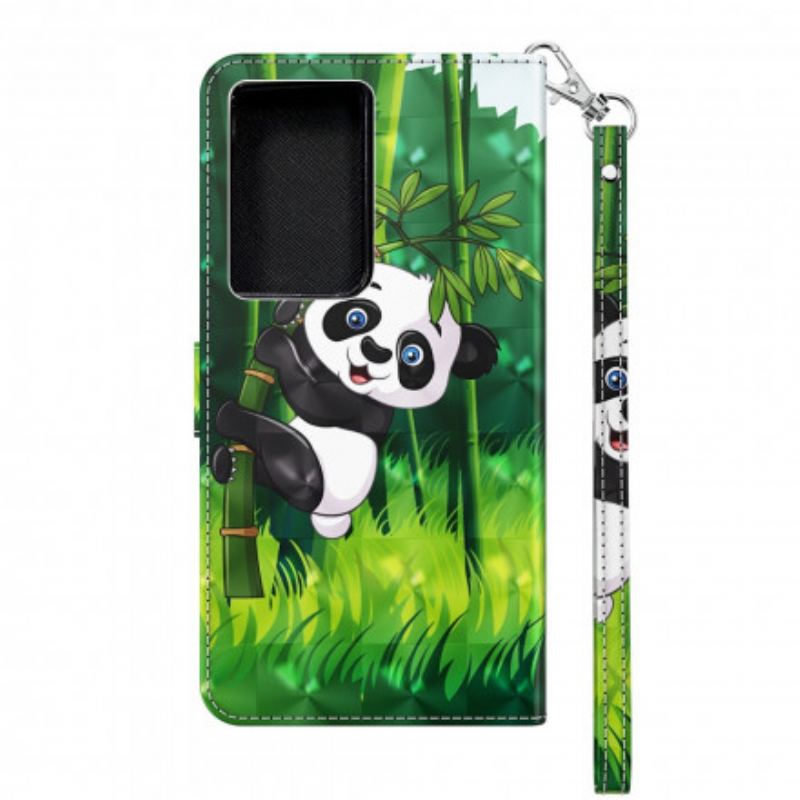 Housse Samsung Galaxy S21 Ultra 5G Panda et Bambou