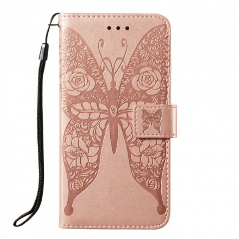 Housse Samsung Galaxy S21 Ultra 5G Papillons Motif en Fleurs