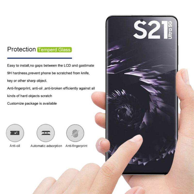 Protection en verre trempé pour Samsung Galaxy S21 Ultra 5G AMORUS