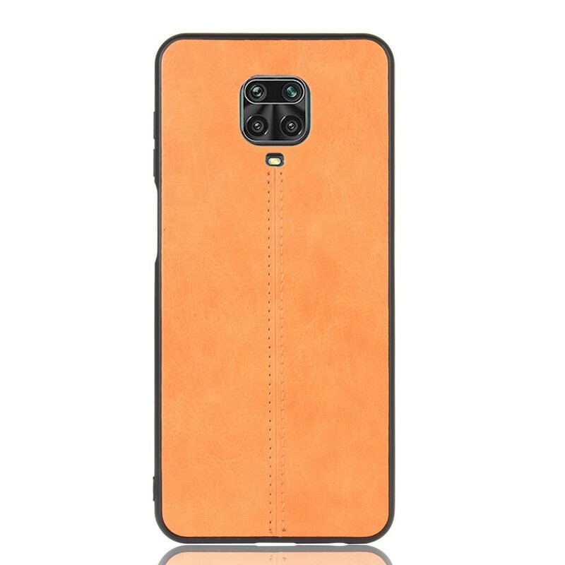 Coque Xiaomi Redmi Note 9S / Redmi Note 9 Pro Effet Cuir Couture