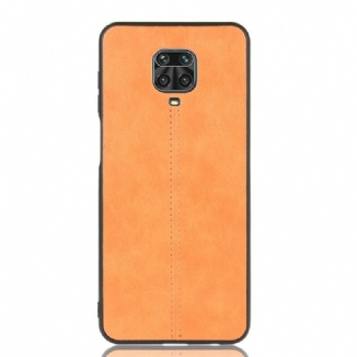 Coque Xiaomi Redmi Note 9S / Redmi Note 9 Pro Effet Cuir Couture