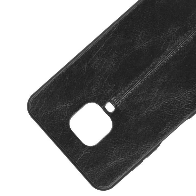 Coque Xiaomi Redmi Note 9S / Redmi Note 9 Pro Effet Cuir Couture