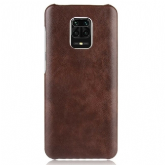 Coque Xiaomi Redmi Note 9S / Redmi Note 9 Pro Effet Cuir Litchi