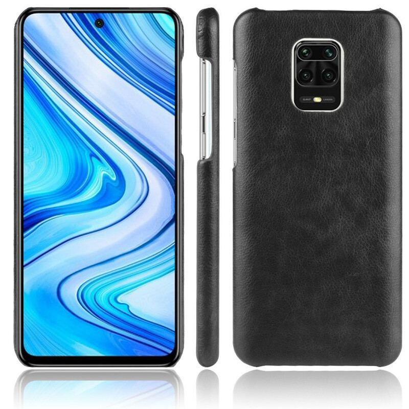 Coque Xiaomi Redmi Note 9S / Redmi Note 9 Pro Effet Cuir Litchi