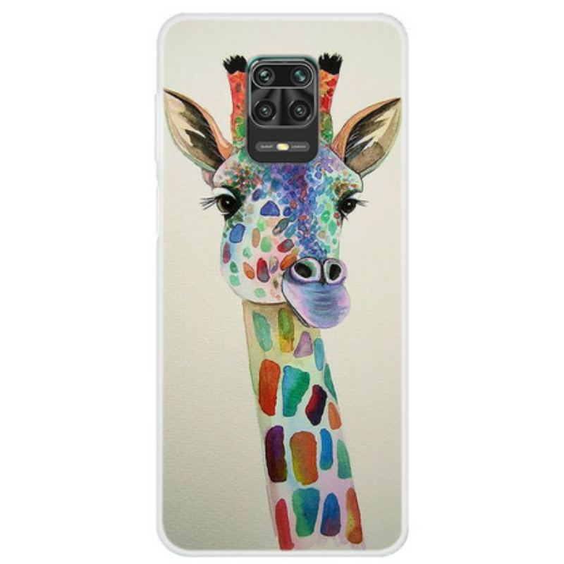 Coque Xiaomi Redmi Note 9S / Redmi Note 9 Pro Girafe Colorée