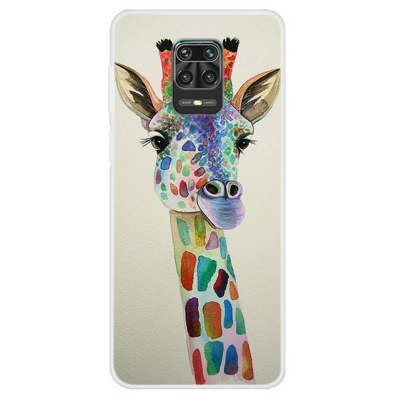 Coque Xiaomi Redmi Note 9S / Redmi Note 9 Pro Girafe Colorée