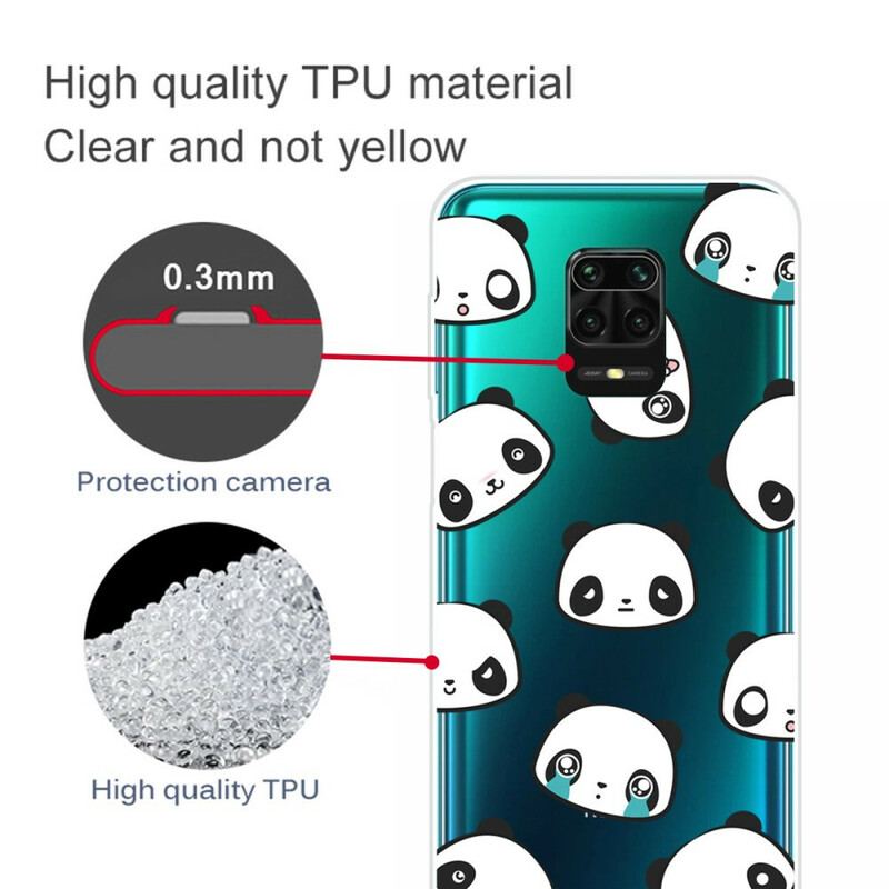 Coque Xiaomi Redmi Note 9S / Redmi Note 9 Pro Pandas Sentimentaux