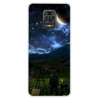 Coque Xiaomi Redmi Note 9S / Redmi Note 9 Pro Peintre Dans La Nuit