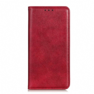 Flip Cover Xiaomi Redmi Note 9S / Redmi Note 9 Pro Cuir Fendu Élégance