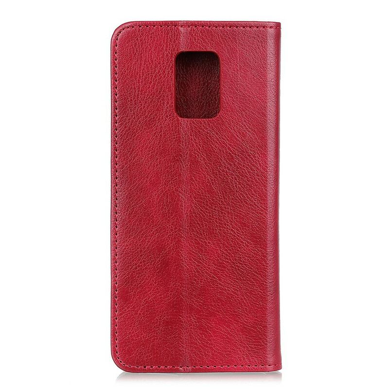 Flip Cover Xiaomi Redmi Note 9S / Redmi Note 9 Pro Cuir Fendu Élégance