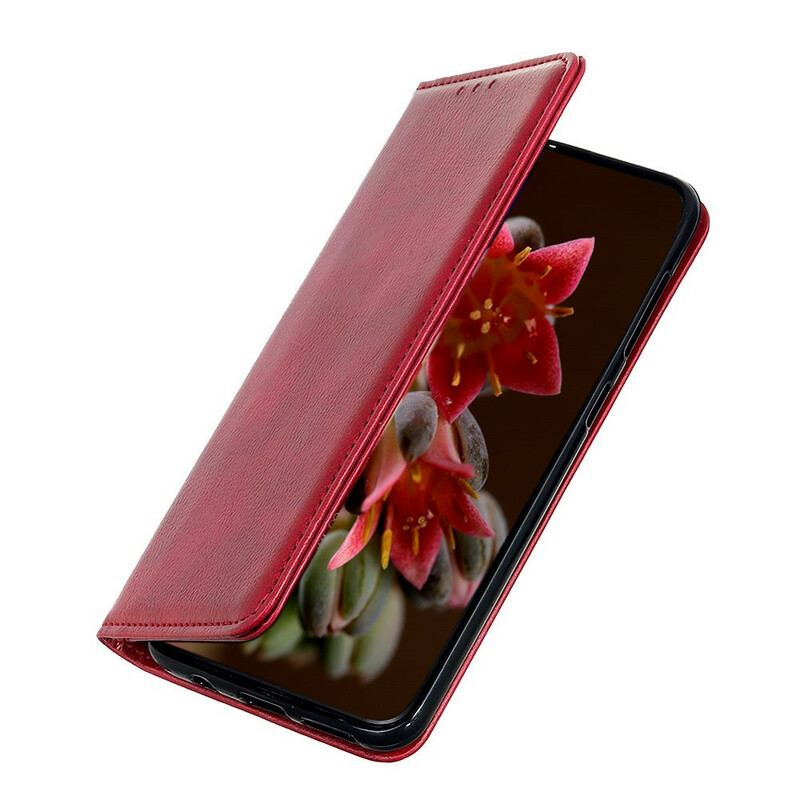 Flip Cover Xiaomi Redmi Note 9S / Redmi Note 9 Pro Cuir Fendu Élégance